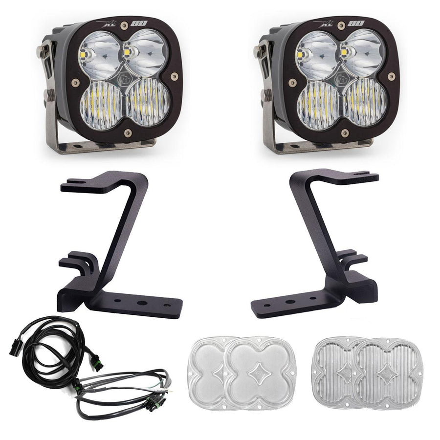XL80 A-Pillar Kit - 2023-26 Ford F-250/350 Super Duty (Driving/Combo; Clear; Upfitter Wiring)
