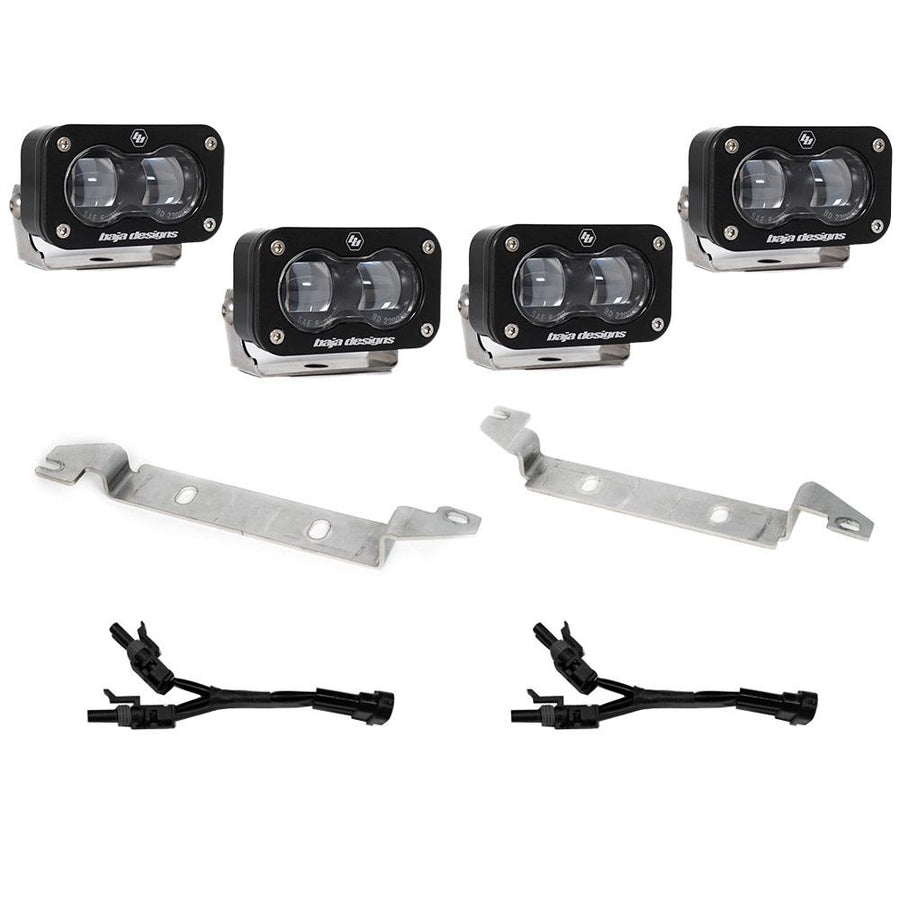 S2 SAE OEM Fog Light Replacement Kit - 2024-2026 Toyota Tacoma (SAE Spot; Clear)