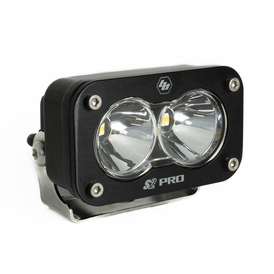 S2 Pro Black LED Light Pod (Spot; Clear)