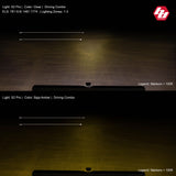 S2 Pro Black Flush Mount LED Light Pod (Driving/Combo; Baja Amber)