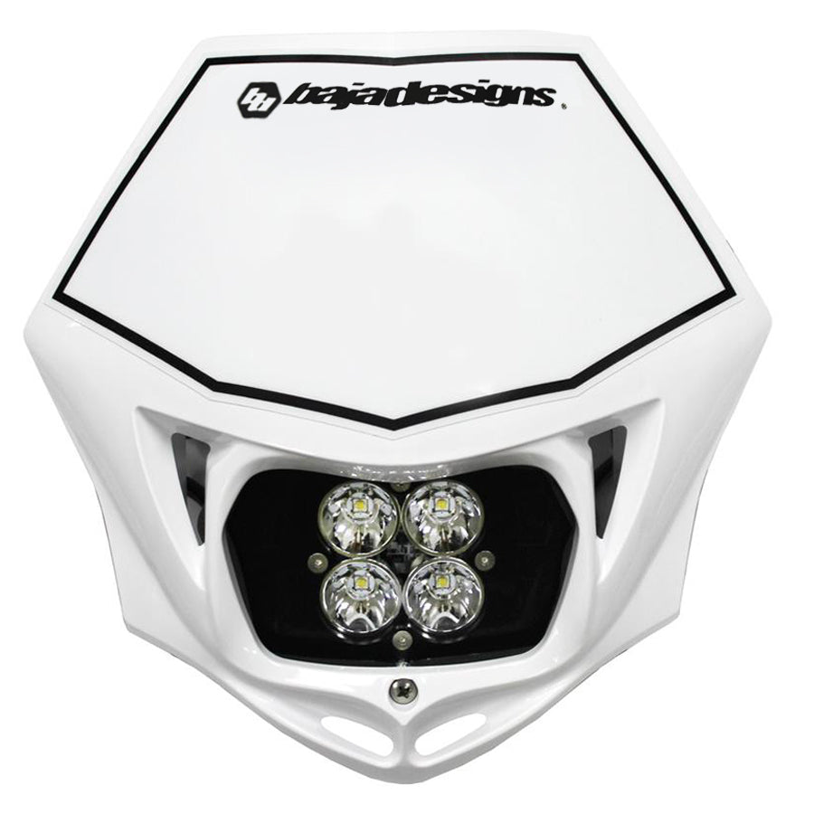 Motorcycle Squadron Pro (D/C) Headlight Kit W/ Shell (White Shell; Spot; Clear)