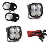 PowerSports Squadron Pro A-Pillar Mount Light Kit (Driving/Combo; Clear; 1.75 Inch Mount)