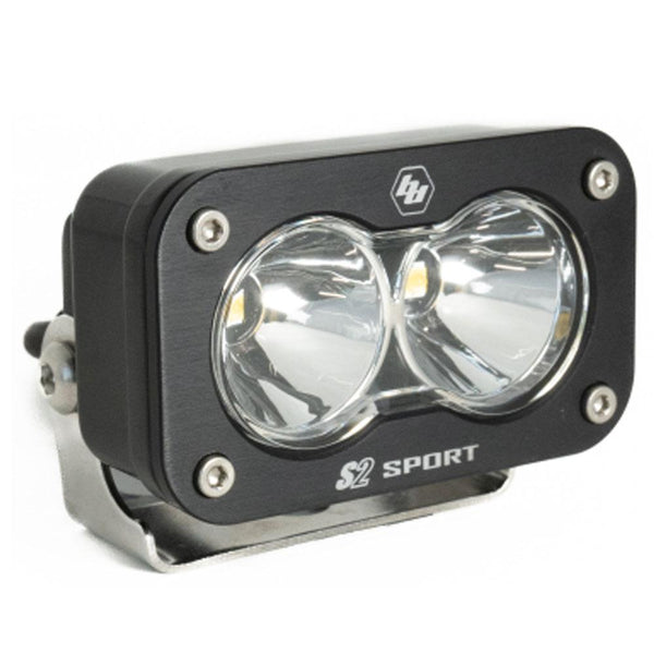 S2 Sport Black LED Light Pod (Spot; Clear)