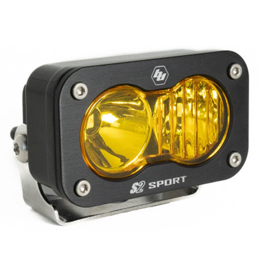 S2 Sport Black LED Light Pod (Driving/Combo; Baja Amber)