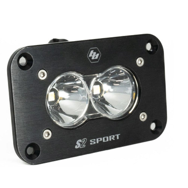 S2 Sport Black Flush Mount LED Light Pod (Spot; Clear)