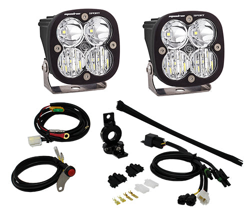 Adventure Bike Squadron Sport Auxiliary Light Kit (Driving/Combo; Clear; 7/8 Inch Mount)