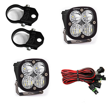 PowerSports Squadron Sport Vertical Mount Light Kit (Driving/Combo; Clear; 1.75 Inch Mount)