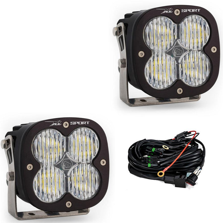 XL Sport LED Light Pod Pair (Wide Cornering; Clear)