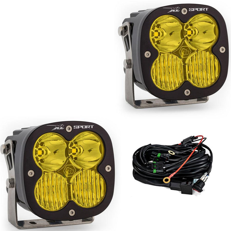 XL Sport LED Light Pod Pair (Driving/Combo; Baja Amber)
