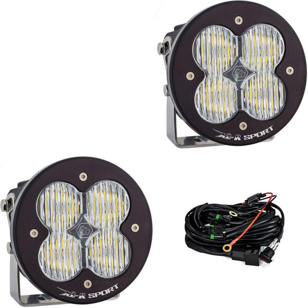 XL-R Sport LED Light Pod Pair (Wide Cornering; Clear)