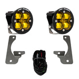 Squadron R SAE Fog Pocket Light Kit - Jeep 2010-18 Wrangler JK; NOTE: W/ Premium OE Bumper (SAE Fog; Baja Amber)