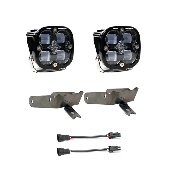 Squadron SAE Fog Pocket Kit - '99-10 F-250/350 Super Duty (SAE Fog; Clear)