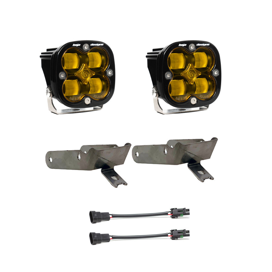 Squadron SAE Fog Pocket Kit - '99-10 F-250/350 Super Duty (SAE Fog; Baja Amber)
