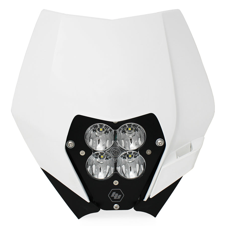 XL80 (D/C) Headlight Kit W/ Shell - '08-13 250 XCF-W; '12-13 350 EXC-F; '09-10 400 XC-W; '08-11 450 EXC-R; '08-12 450 XC-W; '12-13 500 EXC; '12-13 500 XC-W; '08-11 530 EXC-R/530 XC-W (Trail; Clear)