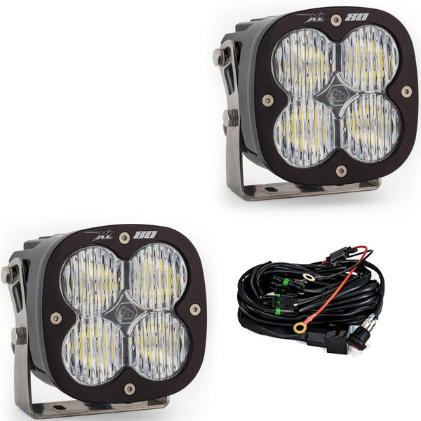 XL80 LED Light Pod Pair (Wide Cornering; Clear)