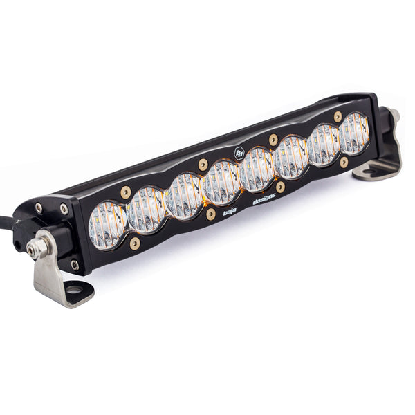 S8 Straight LED Light Bar (10 Inch; Wide Cornering; Clear)