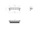 S8 Straight LED Light Bar (10 Inch; Wide Cornering; Baja Amber)