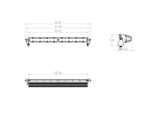 S8 Straight LED Light Bar (20 Inch; Driving/Combo; Baja Amber)