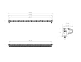 S8 Straight LED Light Bar (40 Inch; Driving/Combo; Baja Amber)