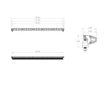 S8 Straight LED Light Bar (50 Inch; Wide Cornering; Baja Amber)