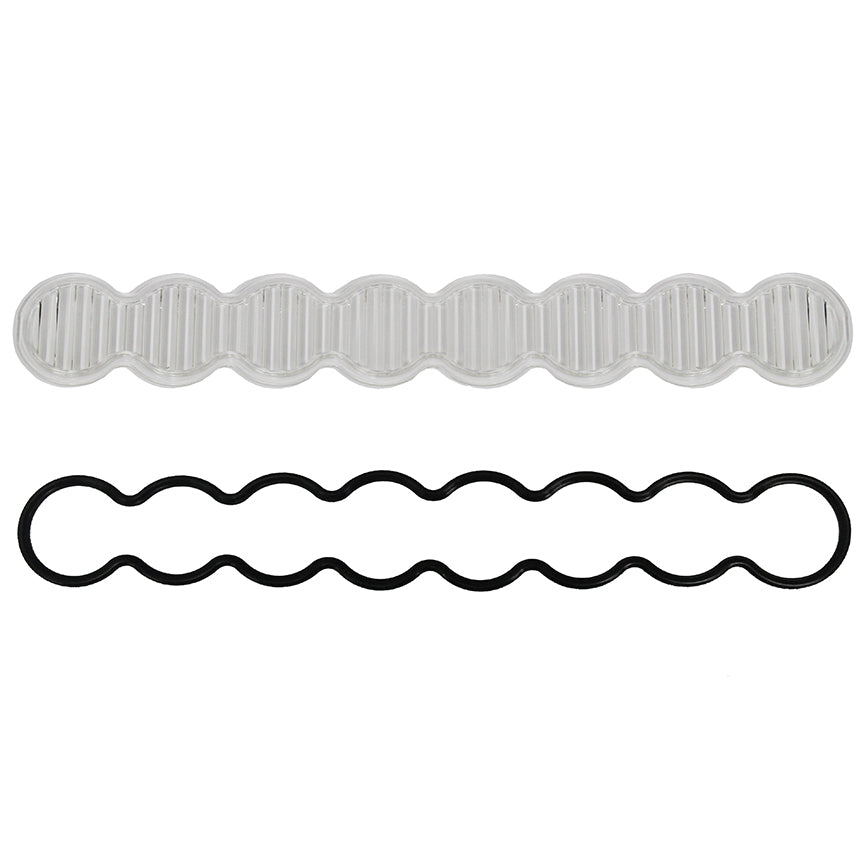 S8 Light Bar Lens Kit (10 Inch; Wide Cornering; Clear)