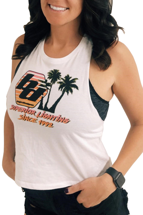 Baja Designs Womens "Superior 90'S" Tank Top (Size M; White)