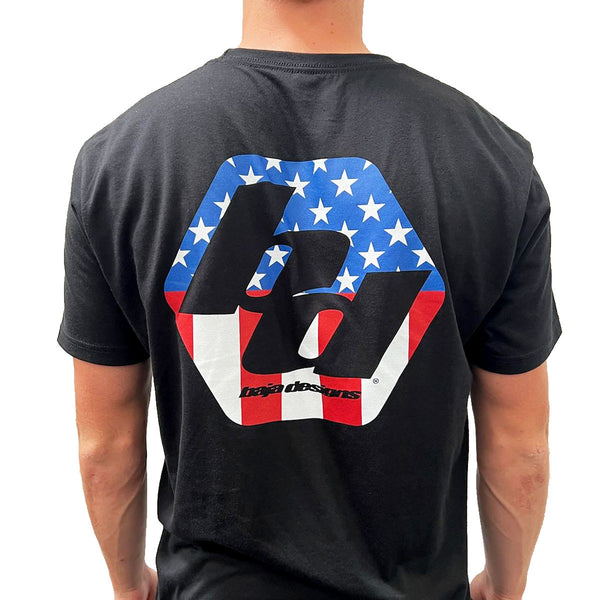 Baja Designs Freedom Mens T-Shirt (Size XL; Black)