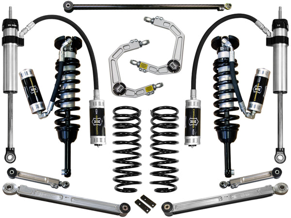 ICON 2010-2024 Toyota 4Runner/2010-2014 Toyota FJ Cruiser 0-3.5" Lift Stage 6 Suspension System Billet UCA
