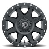 ICON ALLOYS REBOUND SAT BLK -18 X 9 / 5 X 150 / 25MM / 6" BS