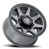 ICON ALLOYS REBOUND HD TITANIUM - 17 X 8.5 / 8 X 170 / 6MM / 5" BS