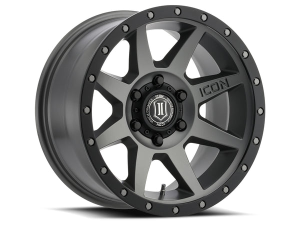 ICON Alloys Rebound Titanium 18 X 9 / 6 X 5.5 25mm Offset 6" BS