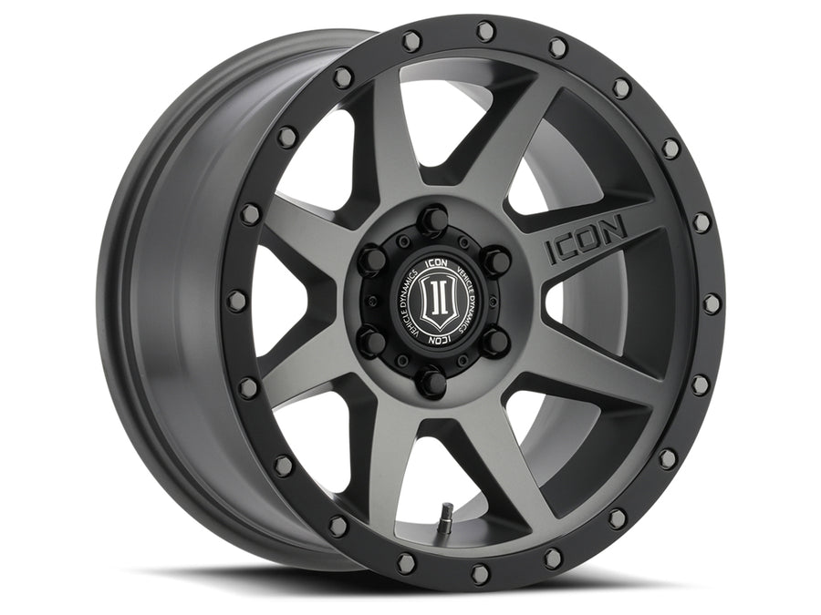 ICON Alloys Rebound Titanium 18 X 9 / 6 X 5.5 25mm Offset 6" BS