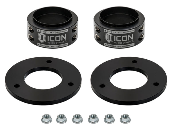 ICON Alloys 2021-2025 Ford F-150 Raptor .5-2.5" Lift Front Attitude Adjustment Collar Leveling Kit