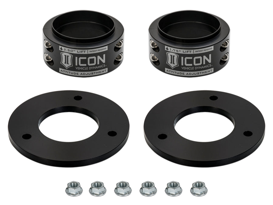 ICON Alloys 2021-2025 Ford F-150 Raptor .5-2.5" Lift Front Attitude Adjustment Collar Leveling Kit