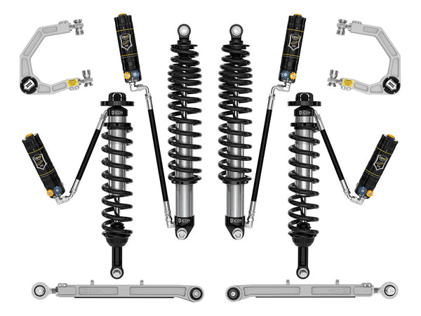 ICON 2021-2023 Ford Bronco Sasquatch 2-3" Lift Stage 6 Suspension System CDXS Billet Heavy Rate Rear Spring