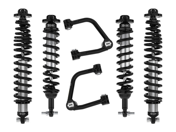 ICON 2021-2023 Bronco Sasquatch 2-3" Lift Stage 3 Suspension System Tubular UCA Heavy Rate Rear Spring