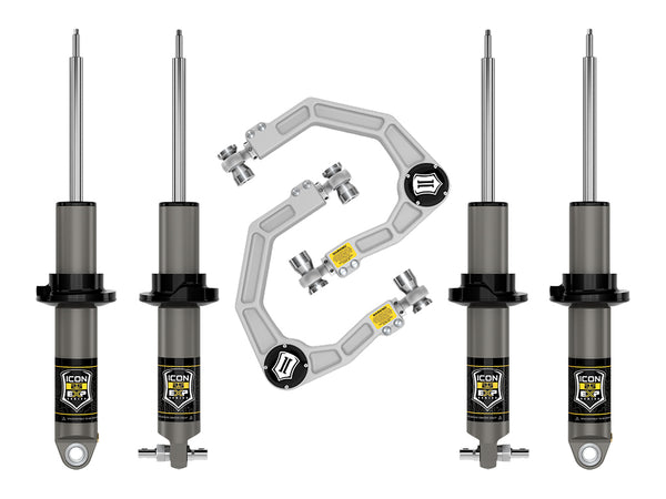 ICON 2021-2023 Ford Bronco HOSS 2.0 Pkg 0-2" Lift Stage 2 Suspension System Billet