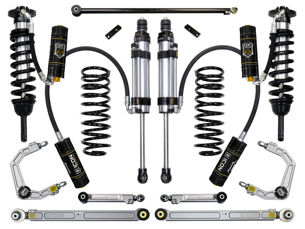 ICON 2010-2024 Toyota 4Runner/2010-2014 Toyota FJ Cruiser 0-3.5" Lift Stage 8 Suspension System Billet UCA