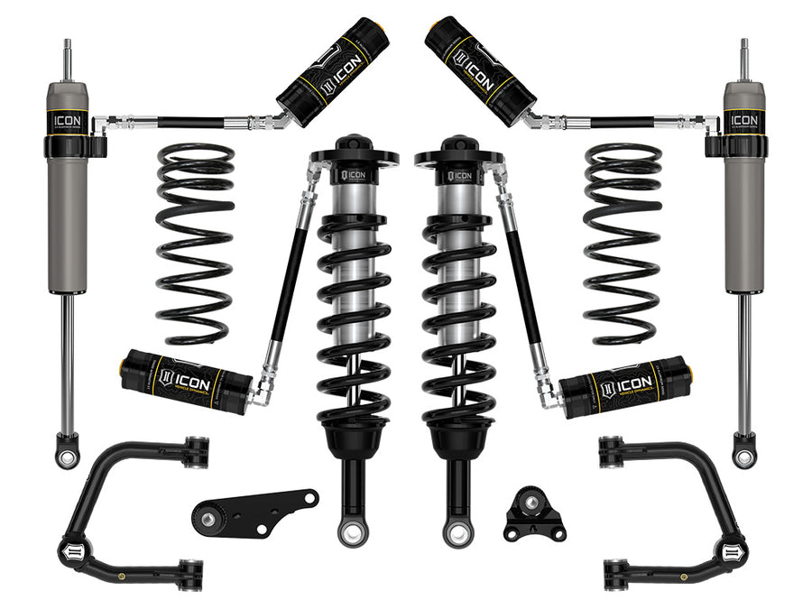 ICON 2024-2025 Toyota Tacoma 1.25-3" Lift Stage 4 Suspension System Tubular Triple Rate Rear Springs