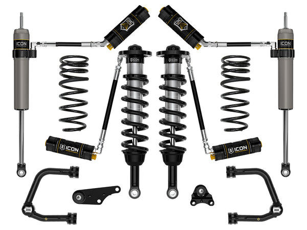 ICON 2024-2025 Toyota Tacoma 1.25-3" Lift Stage 5 Suspension System Tubular Triple Rate Rear Springs