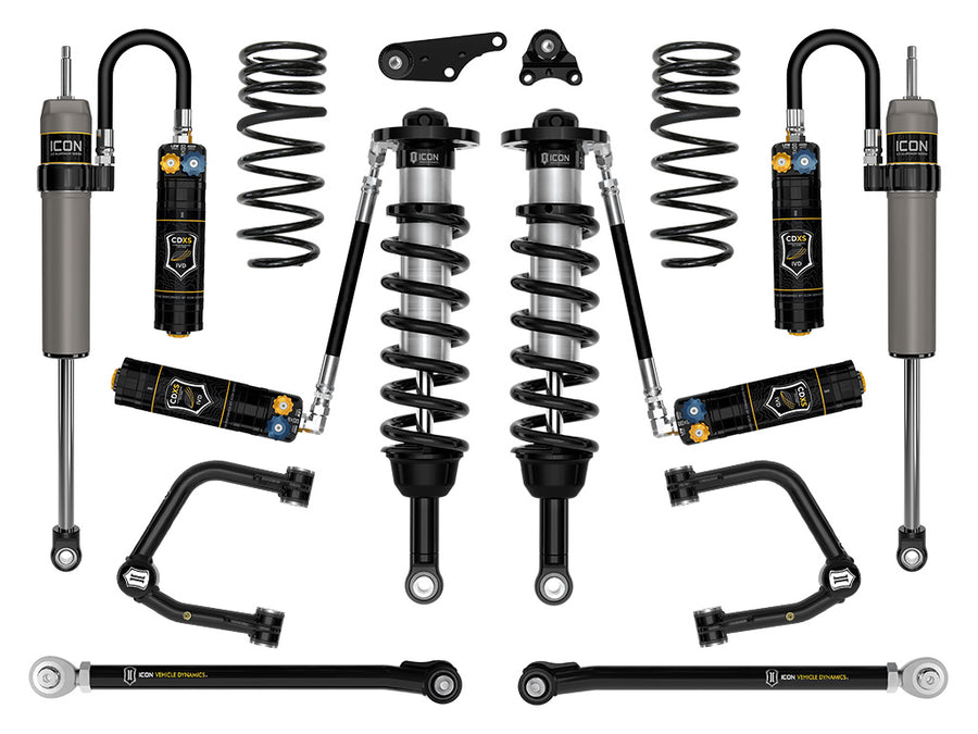 ICON 2024-2025 Toyota Tacoma 1.25-3" Lift Stage 9 Suspension System Tubular Overland Rear Springs