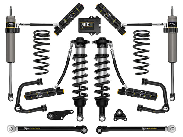 ICON 2024-2025 Toyota Tacoma 1.25-3" Lift Stage 10 Suspension System Tubular Overland Rear Springs