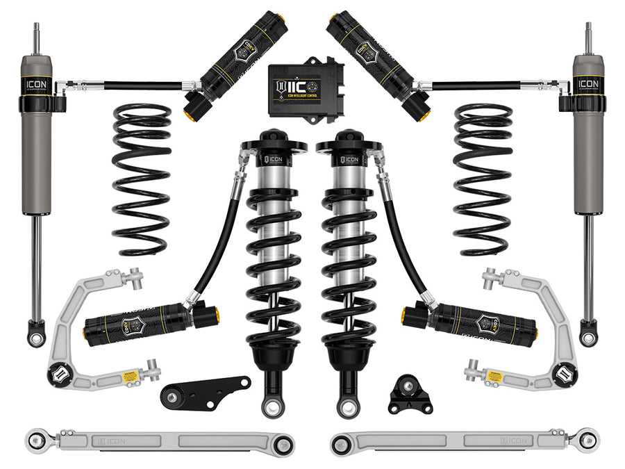ICON 2024-2025 Toyota Tacoma 1.25-3" Lift Stage 10 Suspension System Billet Overland Rear Springs