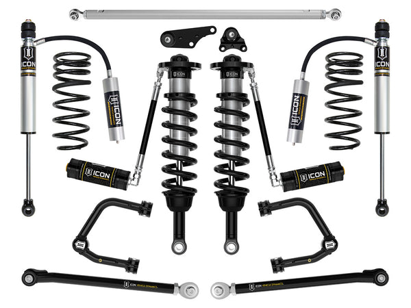 ICON 2025 Toyota 4Runner 4WD 1.25-3" Lift Stage 4 Suspension System Tubular