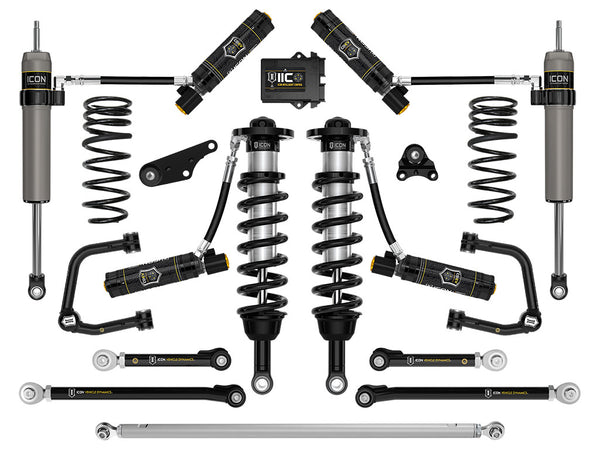 ICON 2025 Toyota 4Runner 4WD 1.25-3" Lift Stage 14 Suspension System Tubular