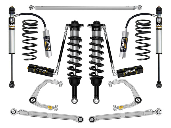 ICON 2025 Toyota 4Runner 2WD 1.25-3" Lift Stage 4 Suspension System Billet