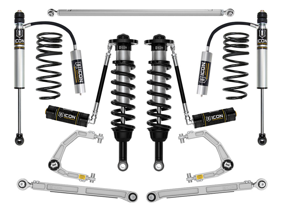 ICON 2025 Toyota 4Runner 2WD 1.25-3" Lift Stage 4 Suspension System Billet