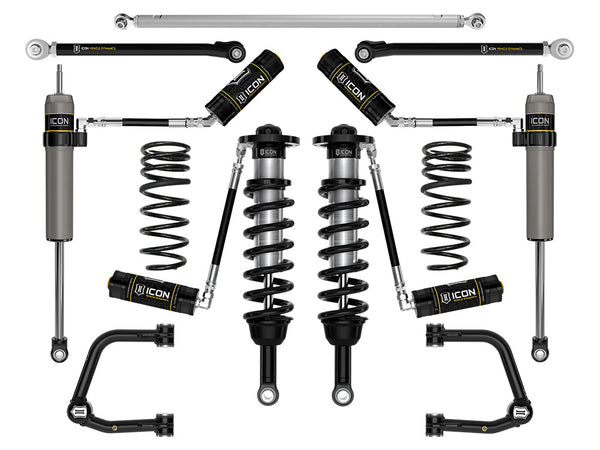 ICON 2025 Toyota 4Runner 2WD 1.25-3" Lift Stage 7 Suspension System Tubular