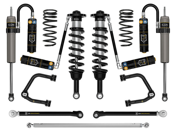 ICON 2025 Toyota 4Runner 2WD 1.25-3" Lift Stage 9 Suspension System Tubular