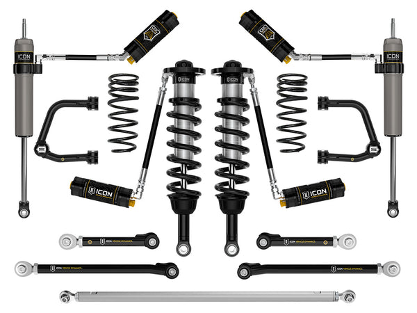 ICON 2025 Toyota 4Runner 2WD 1.25-3" Lift Stage 10 Suspension System Tubular